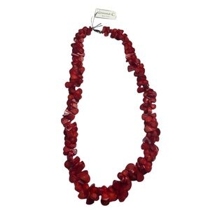 Gemma C. New York Red Coral Necklace